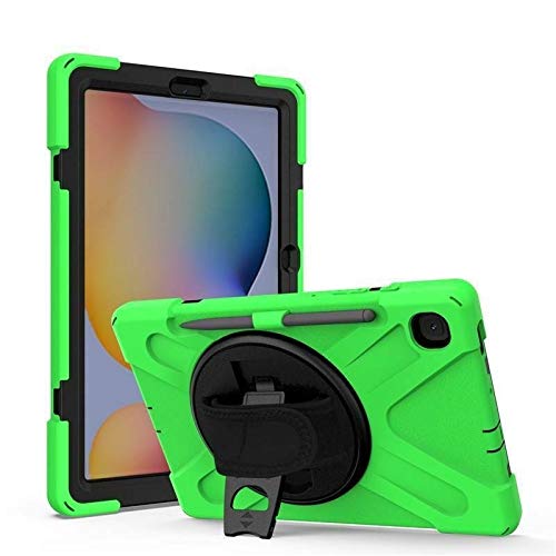 Case2go - Hülle kompatibel mit Samsung Galaxy S6 Lite (2024) / Samsung Galaxy Tab S6 Lite (2022/2020) - Mit Stifthalter - Plastik Tablet Case Schutzhülle - Grün von Case2go