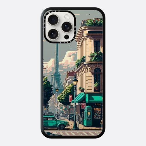 CaseWise für iPhone 13 Mini Hülle kompatibel mit MagSafe, Elegante Schutzhülle mit der Illustration Paris gestaltet von M Art, Ultradünnes, Stoßfestes Design, Schwarz von CaseWise