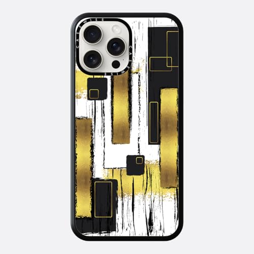 CaseWise für iPhone 16 Hülle mit dem Bild ABSTRAKTE Kunst Lebhafter geometrischer Spaß, Handyhülle kompatibel mit MagSafe, Stoßfest, Einzigartiges Abstract-Design in Weiß von CaseWise