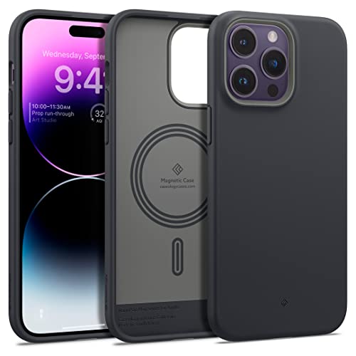 Caseology Nano Pop Mag Hülle Kompatibel mit iPhone 14 Pro Max - Black Sesame von Caseology