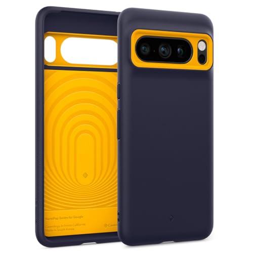 Caseology Nano Pop für Google Pixel 8 Pro Hülle, [Zweitonfarbe], Militärstandard Fallschutz, Seitliche Griffmuster Handyhülle für Google Pixel 8 Pro - Marine von Caseology