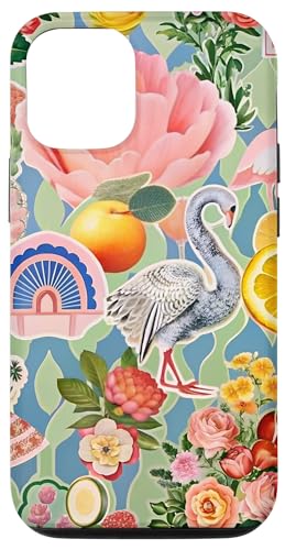 Hülle für iPhone 12/12 Pro Bright Botanicals Citrus Collage Exotic Elegance Kollektion von Casey Case