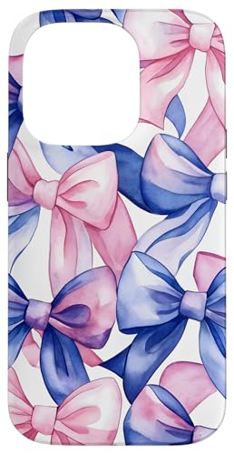 Hülle für iPhone 14 Pro Pastel Elegance adrette Aquarellschleifen Melange von Casey Case