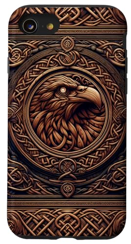 Hülle für iPhone SE (2020) / 7 / 8 Viking Raven PC Knotenwerk aus der nordischen Mythologie von Casey Case