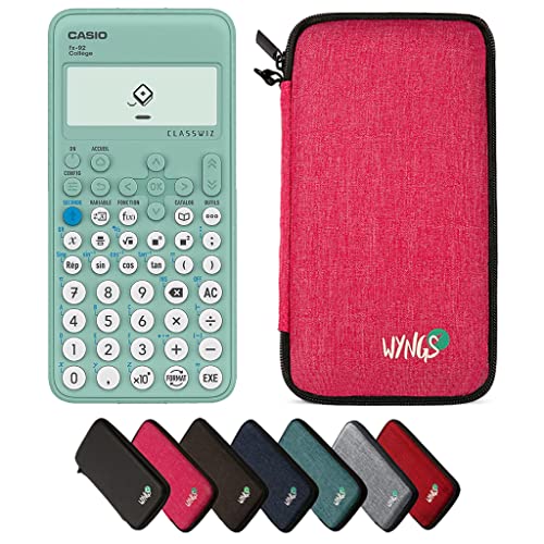 CALCUSO Sparpaket Pink mit Taschenrechner Casio FX-92 College ClassWiz (Französisch) von Casio