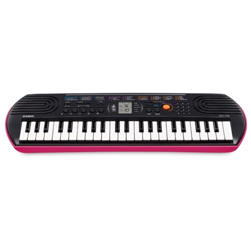 Casio SA-78 Mini-Keyboard 44 Tasten, schwarz pink von Casio