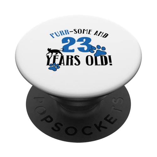 23. Geburtstag 23 Jahre alt Katze Mama Katzenliebhaber Geburtstag PopSockets mit austauschbarem PopGrip von Cat Mom Birthday Designs for Cat Lovers