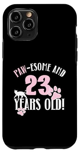 Hülle für iPhone 11 Pro 23. Geburtstag 23 Jahre alt Katze Mama Katzenliebhaber Geburtstag von Cat Mom Birthday Designs for Cat Lovers