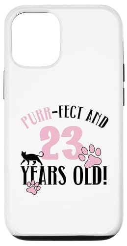 Hülle für iPhone 13 Pro 23. Geburtstag 23 Jahre alt Katze Mama Katzenliebhaber Geburtstag von Cat Mom Birthday Designs for Cat Lovers