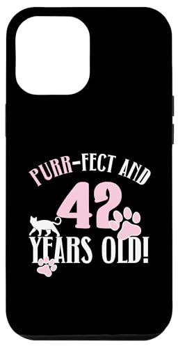 Hülle für iPhone 13 Pro Max 42. Geburtstag 42 Jahre alt Katze Mama Katzenliebhaber Geburtstag von Cat Mom Birthday Designs for Cat Lovers