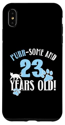 Hülle für iPhone XS Max 23. Geburtstag 23 Jahre alt Katze Mama Katzenliebhaber Geburtstag von Cat Mom Birthday Designs for Cat Lovers