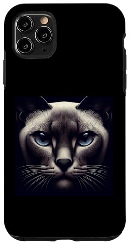 Hülle für iPhone 11 Pro Max Burmesisches Katzen-Shirt, Katzengesicht, niedlicher Katzenliebhaber, Katze, Mutter, Vater, Kunst von Cat Mom and Dad Gifts for Cat Lovers