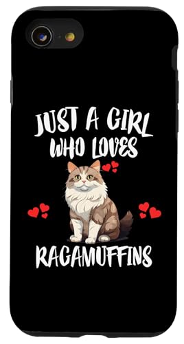 Hülle für iPhone SE (2020) / 7 / 8 Nur ein Mädchen, das Ragamuffins Cats liebt von Cat Pets