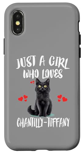 Hülle für iPhone X/XS Just A Girl Who Loves Chantilly-Tiffany-Katzen von Cat Pets