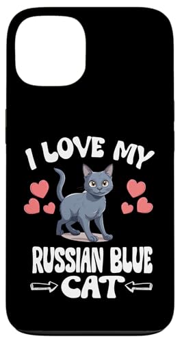 Ich liebe meine russische blaue Katze Hülle für iPhone 13 von Cat Pets