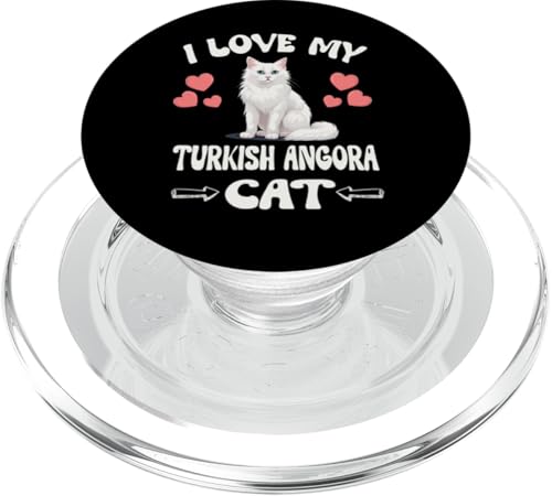 Ich liebe meine türkische Angorakatze PopSockets PopGrip für MagSafe von Cat Pets