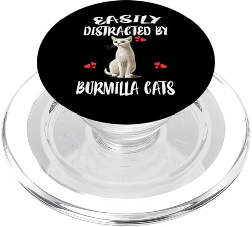 Leicht abgelenkt von Burmilla-Katzen PopSockets PopGrip für MagSafe von Cat Pets