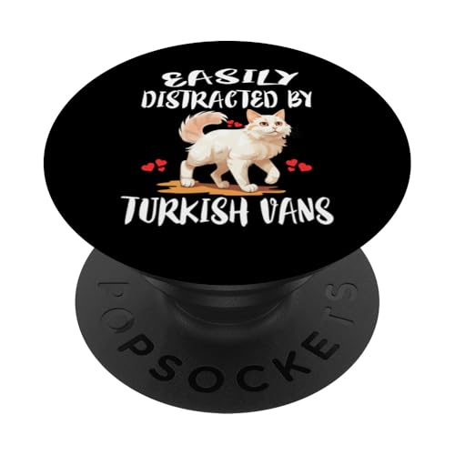 Leicht abgelenkt von türkischen Vans Cat PopSockets Klebender PopGrip von Cat Pets