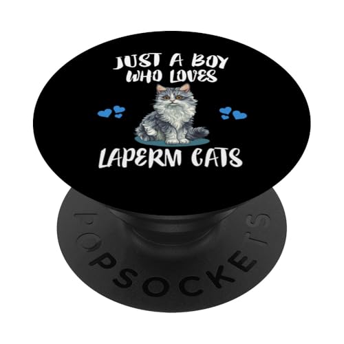 Nur ein Junge, der LaPerm Cats liebt PopSockets Klebender PopGrip von Cat Pets