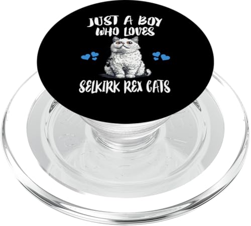 Nur ein Junge, der Selkirk Rex Cats liebt PopSockets PopGrip für MagSafe von Cat Pets