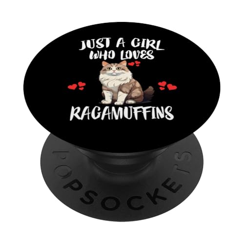 Nur ein Mädchen, das Ragamuffins Cats liebt PopSockets Klebender PopGrip von Cat Pets