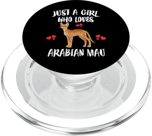 Nur ein Mädchen, das arabische Mau-Katzen liebt PopSockets PopGrip für MagSafe von Cat Pets