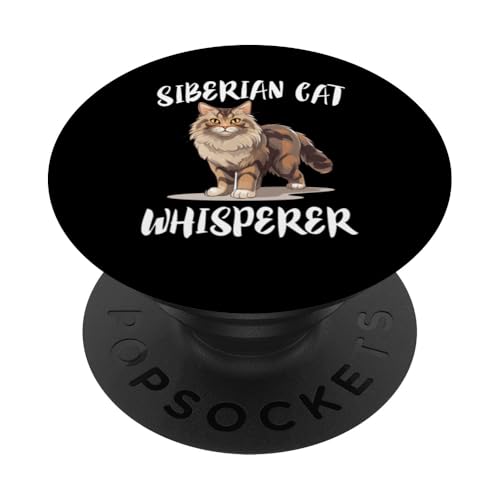 Sibirischer Katzenflüsterer PopSockets Klebender PopGrip von Cat Pets