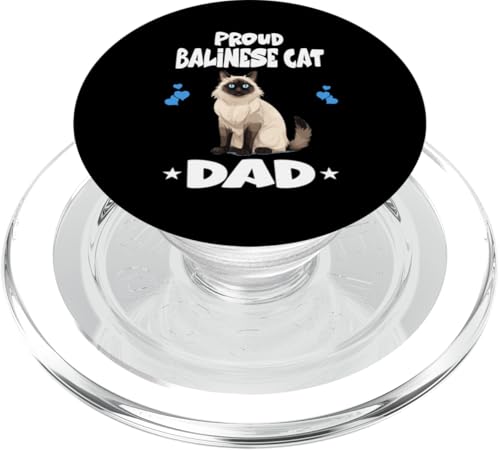 Stolzer balinesischer Katzenvater PopSockets PopGrip für MagSafe von Cat Pets