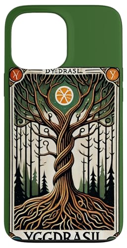 Hülle für iPhone 13 Pro Max Yggdrasil Tarotkarte Kunst Baum des Lebens Kunstwerk von Cat Snugg