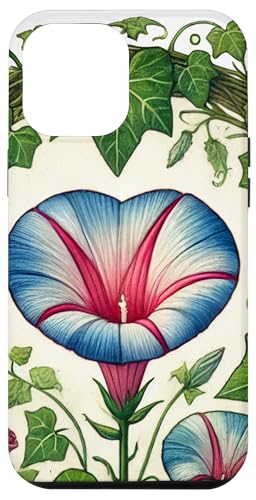 Hülle für iPhone 14 Plus Morning Glory Blumen-Illustration Morning Glories von Cat Snugg