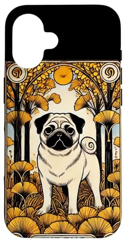 Hülle für iPhone 16 Der Mops Tarotkarte Illustration von Cat Snugg