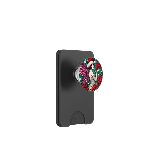 Niedliche Weihnachtsfee Illustration Weihnachten PopSockets PopWallet für MagSafe von Cat Snugg