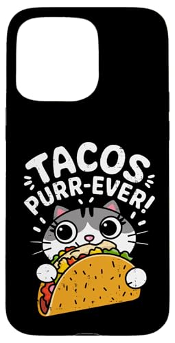 Hülle für iPhone 15 Pro Max Tacos Purr Ever Cat Cinco De Mayo Kawaii Jungen Mädchen Kinder von CatAxis1