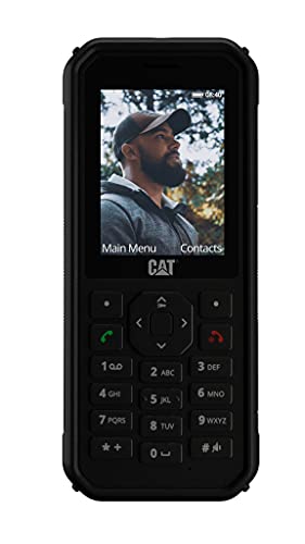CAT B40 - Robustes Outdoor Handy mit 4G LTE (Sturzsicher, Wasser- & Staubdicht nach IP69 und MIL SPEC 810H, Antimikrobiell, 100 Lumen Taschenlampe, 2MP Kamera, 2,4" Display, 30 Tage Akku) schwarz von Caterpillar