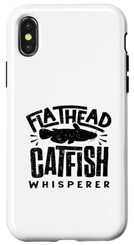 Hülle für iPhone X/XS Flathead Wallerangeln Wallerjäger Catfishing Whisperer von Catfish - Flathead Catfish Hunter Angler Designs