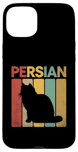 Hülle für iPhone 15 Plus Retro-Silhouette Perserkatze Perserkatze Langhaar von Cats Persian Cat Lover Gifts