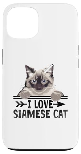 Hülle für iPhone 13 Ich liebe Siamkatze Meezer von Cats Siamese Cat Lover Gifts