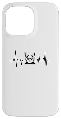 Hülle für iPhone 14 Pro Max Herzschlag-EKG Siamkatze Meezer von Cats Siamese Cat Lover Gifts