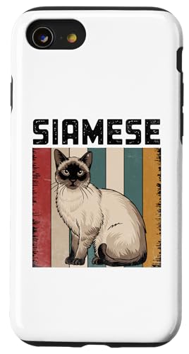 Hülle für iPhone SE (2020) / 7 / 8 Retro Siamkatze Meezer von Cats Siamese Cat Lover Gifts