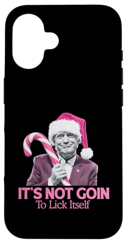 Hülle für iPhone 16 Lustiger rosa Trump Santa Christmas MAGA Holiday von Cats for trump