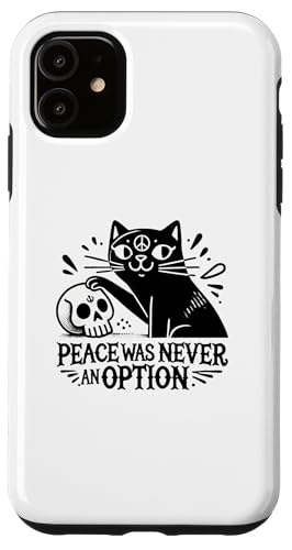 Hülle für iPhone 11 Lustige Katze Halloween, Never an Option Love Cats von Cattitude Merch