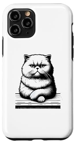 Hülle für iPhone 11 Pro Lustige verärgerte Katze, Liebeskatzen von Cattitude Merch