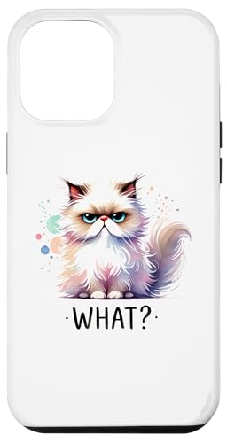 Hülle für iPhone 14 Plus Lustige Katze, was sagt, liebe Katzen mit Haltung von Cattitude Merch