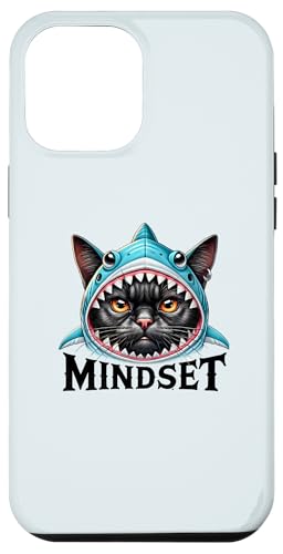 Hülle für iPhone 14 Pro Max Lustige Katze, Mindset Motivationsspruch Hai von Cattitude Merch