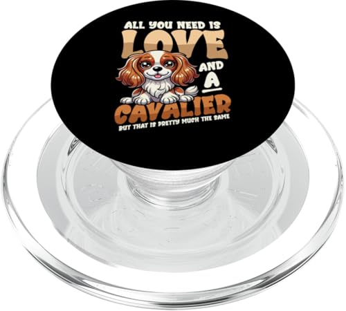 Cavalier King Charles Spaniel PopSockets PopGrip für MagSafe von Cavalier King Charles Spaniel Dog Lover Designs