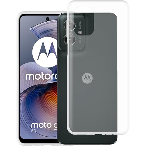 Cazy Silikon Hülle Kompatibel mit Motorola Moto G55 - Soft TPU Schutz - Transparant von Cazy