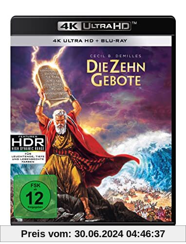 Die Zehn Gebote (4K Ultra HD) (+ Blu-ray2D) von Cecil B. DeMille