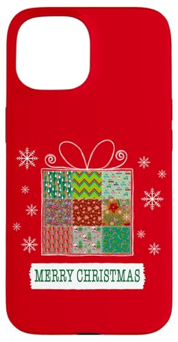 Hülle für iPhone 15 Weihnachts-Patchwork-Geschenk von Cedar Rue