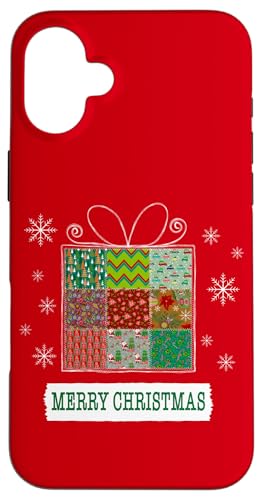 Hülle für iPhone 16 Plus Weihnachts-Patchwork-Geschenk von Cedar Rue