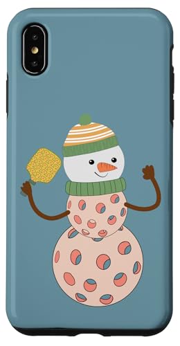 Hülle für iPhone XS Max Pickleball Schneemann von Cedar Rue